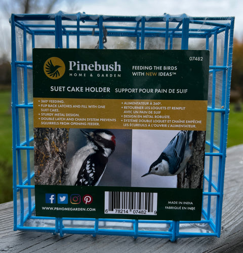 Suet Cake Holder + Suet Cake (Combo Deal) - Blue