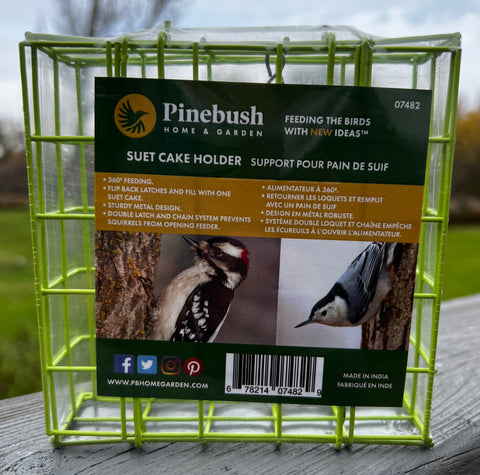 Suet Cake Holder + Suet Cake (Combo Deal) - Green