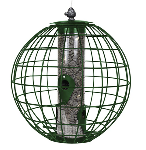 New - Round Squirrel Resistant Cage - Seed Bird Feeder