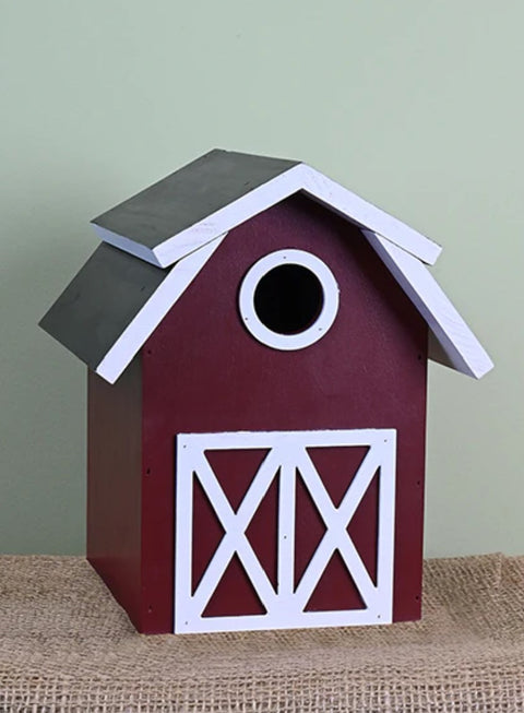 Barn Style - Nesting Box - Wood Birdhouse