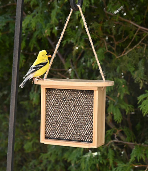 Bamboo Mesh Bird Feeder
