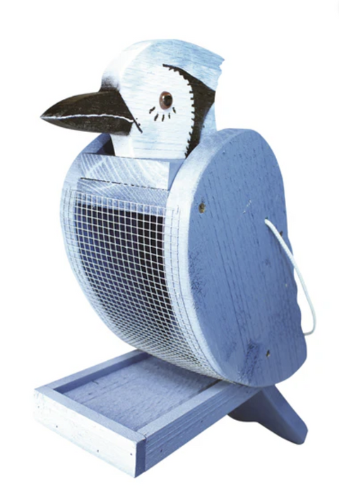 New - Large Blue Jay Shape Bird Feeder