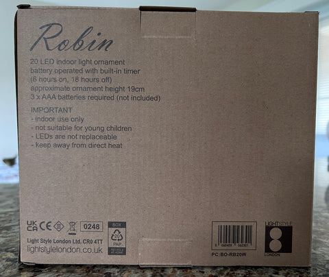 Robin LED Bird Light - White