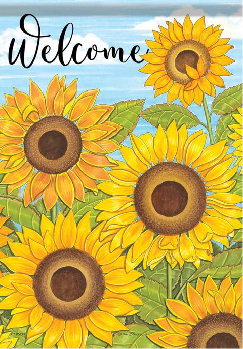 Bright & Sunny Sunflowers - Garden Flag