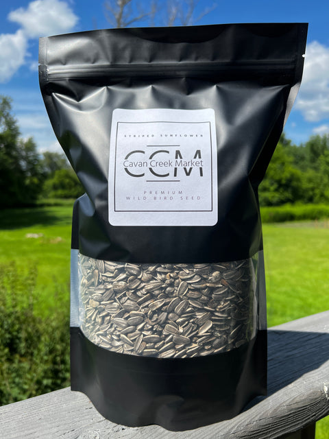🇨🇦 Canadian Grown - Striped Sunflower - Cavan Creek Market - Premium Wild Bird Seed 2lb