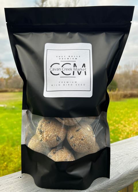 🇨🇦 Canadian Made - Suet Balls “Premium” - Cavan Creek Market - Premium Wild Bird Seed 12 Balls