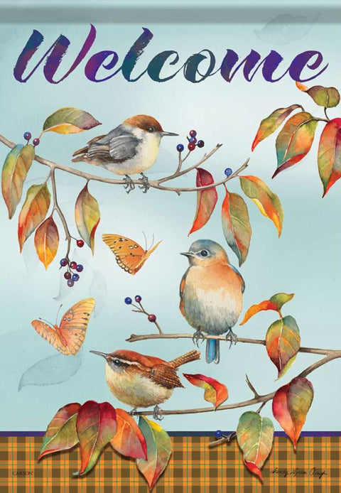 Welcome Fall Gathering - Fall Garden Flag
