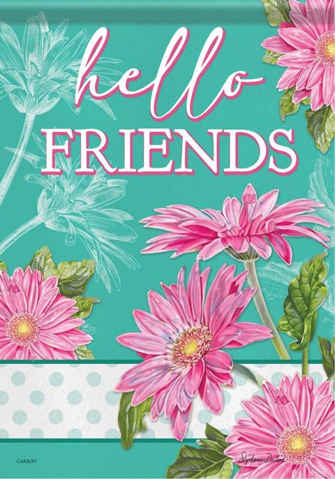 Pink Gerberas - Spring Garden Flag
