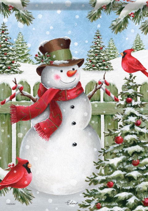 Snowy Friends - Winter Garden Flag