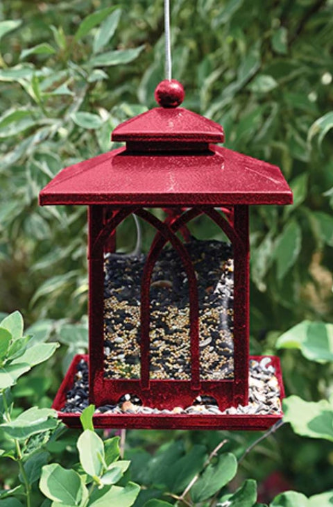 Arched Window Bin Bird Feeder