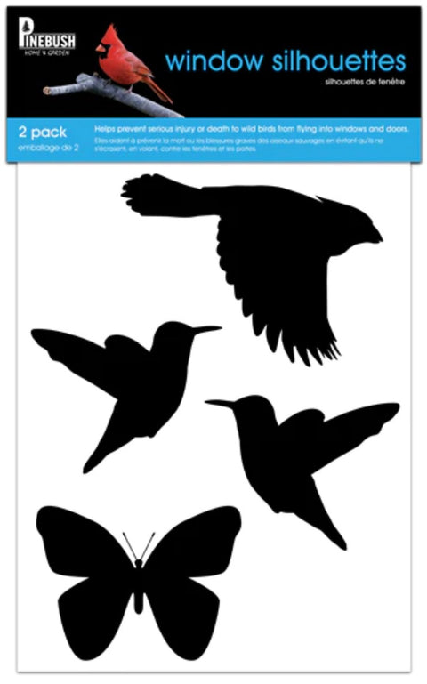 Window and Door Bird Silhouettes
