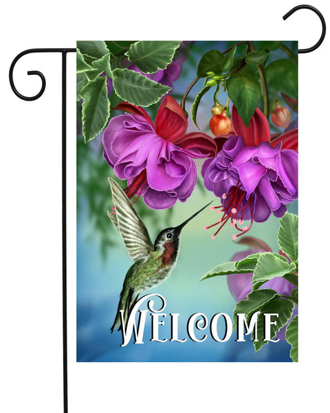 Hummingbird Garden Flag