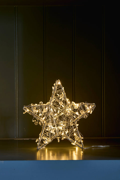 NEW - LED Galaxy Star Light 8" Silver