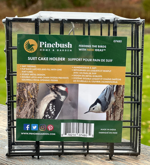 Suet Cake Holder - Black