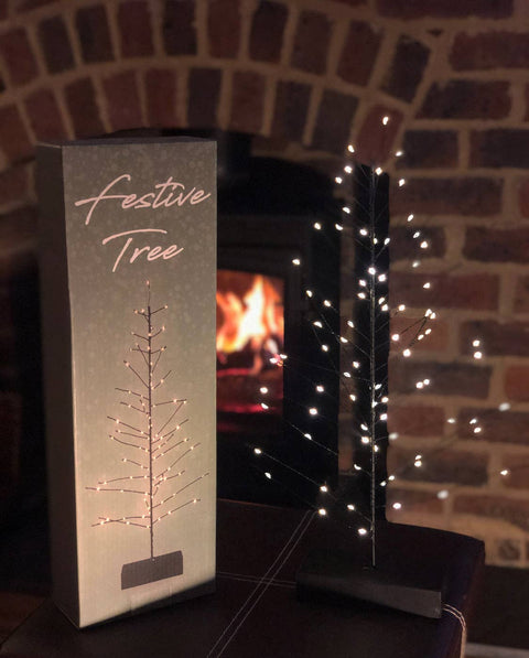 NEW - Festive LED Tree Light - Black