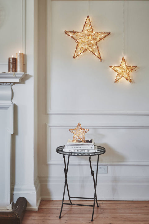 NEW - LED Galaxy Star Light 8" Silver