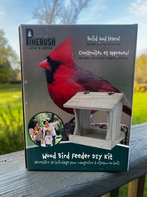 Wood Bird Feeder - Build Your Own - DIY Kit