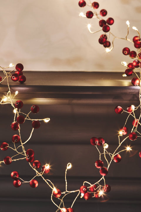 NEW - Red Berry - Garland String LED Light