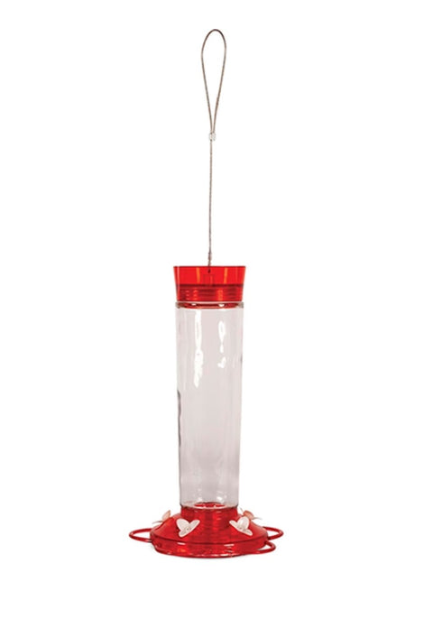 New - Glass Hummingbird Feeder 20 oz