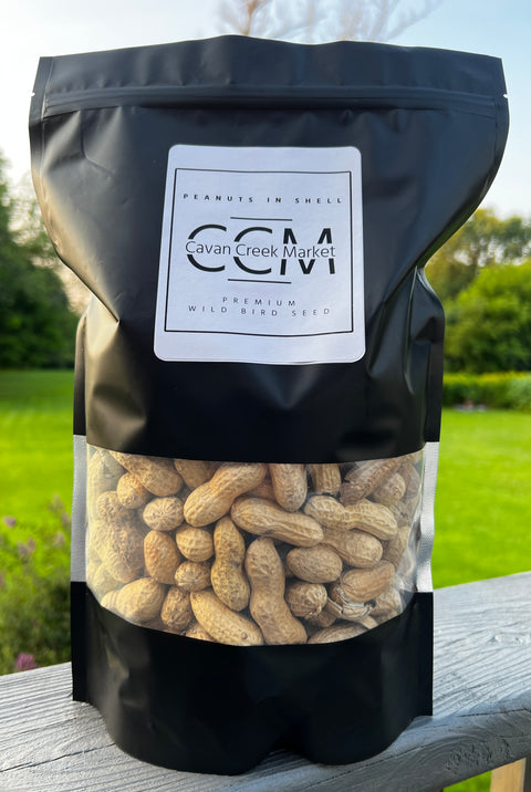 Cacahuètes en coque - Cavan Creek Market - Graines d'oiseaux sauvages de qualité supérieure 1,5 lb