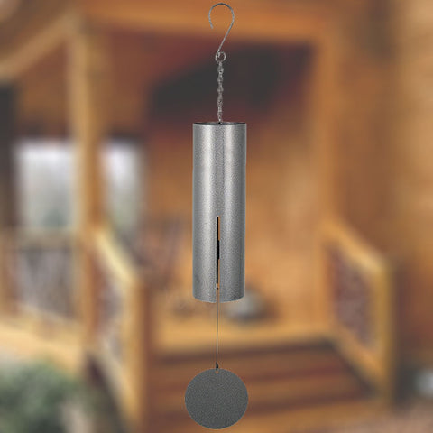 Wind Chime - Signature Series - Large 36" Cylinder Bell - Pewter Fleck