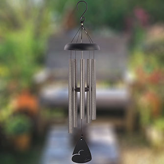 New - Wind Chime - Signature Series - Large 36" - Pewter Fleck
