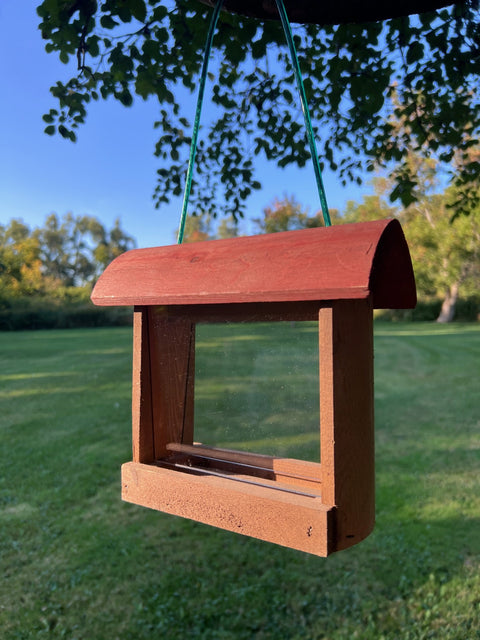 🇨🇦 NEW - Canadian Made - Wood Bird Feeder - The Cottage
