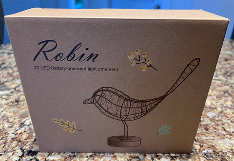 New - Robin LED Bird Light - Copper