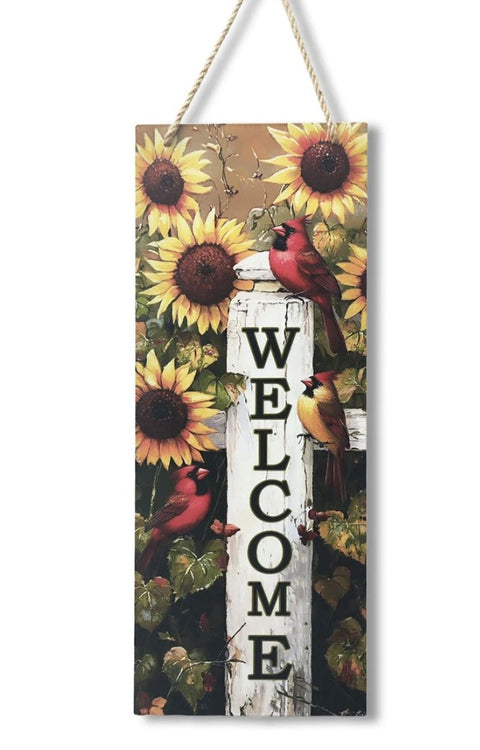 NEW - Sunflower Welcome Plaque