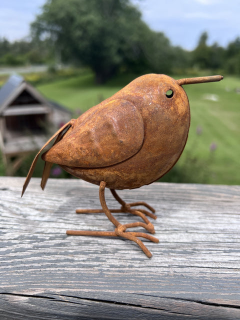 NEW - Rusty Metal Bird