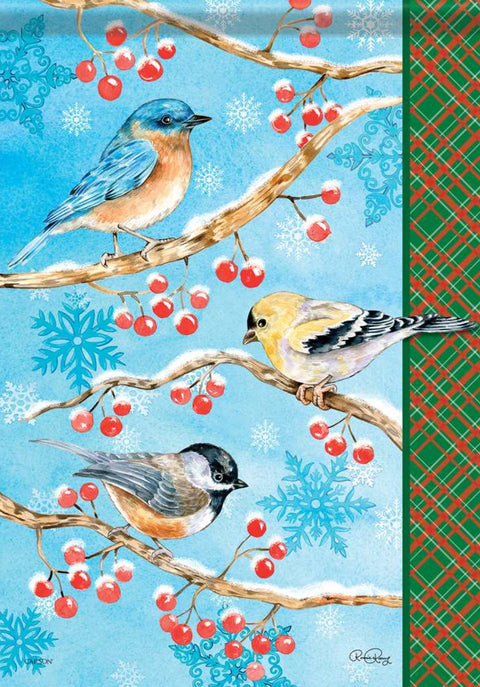 Songbird Holiday - Winter Garden Flag