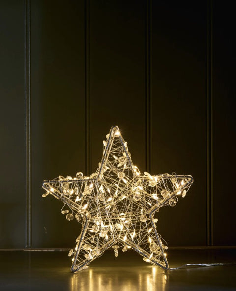 NEW - LED Galaxy Star Light 8" Silver