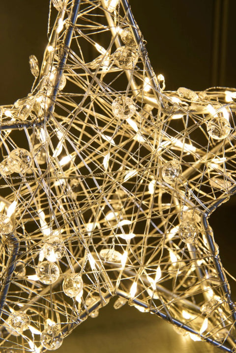 NEW - LED Galaxy Star Light 8" Silver