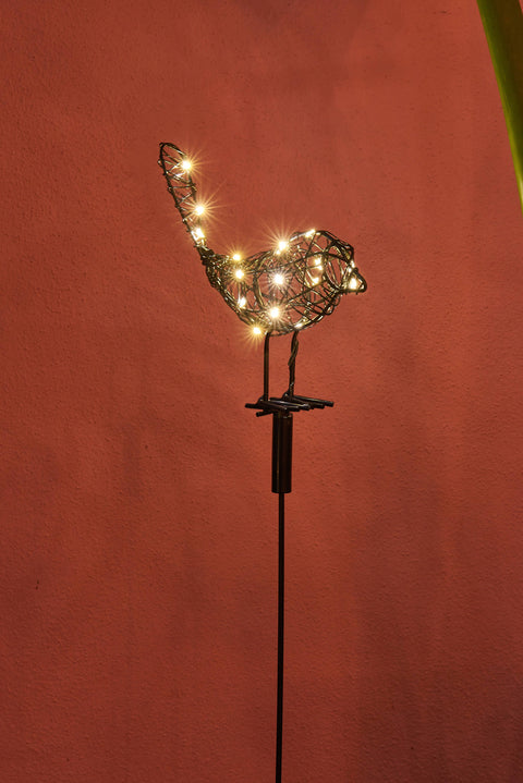 NEW - Solar LED Outdoor Bird Stake Light