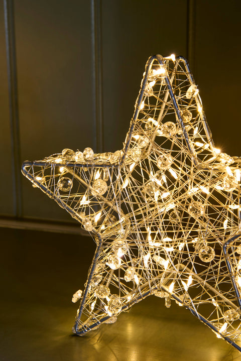 NEW - LED Galaxy Star Light 8" Silver
