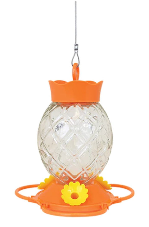 Diamond Pattern Glass Oriole Bird Feeder